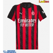 AC Milan Youssouf Fofana #19 Replica Home Shirt Ladies 2025-26 Short Sleeve
